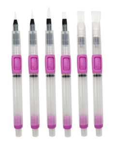 Set čopičev z vodnim rezervoarjem - 6 kos - Vaessen Creative