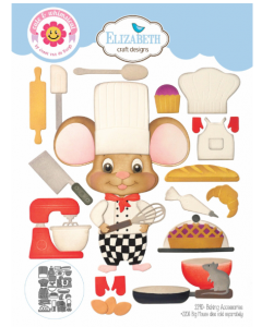 Rezalna šablona - Baking Accessories - dodatki - 3x8,4cm največji izrez - Elizabeth craft designs