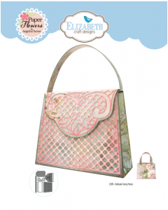 Rezalna šablona - Delicate Fancy Purse - torbica - 10,6x13,2cm največji izrez - Elizabeth Craft Designs