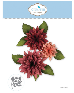 Rezalna šablona - Dahlia - 6,7x6,7cm največji izrez - Elizabeth craft designs