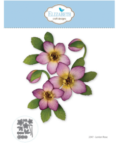 Rezalna šablona - Lenten Rose - 10,2x3,4cm največji izrez - Elizabeth craft designs