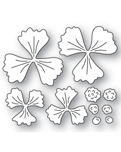 Rezalna šablona - Little Posie Layered Flowers - 2-3cm - Poppystamps