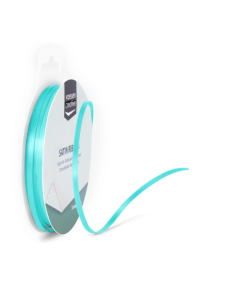 Dekorativni trak - saten - aqua - 3mmx10m - Vaessen Creative