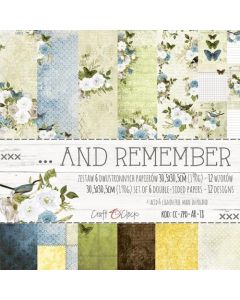 Set obojestranskega papirja - … AND REMEMBER  30,5 x 30,5 cm