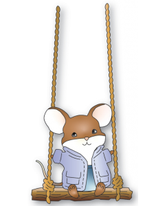 Rezalna šablona - Sebastian Mouse - 4,1x5,3cm miš - Memory box