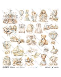 Papir za rezanje - Baby 09 - 30,5x30,5cm - 250g - ScrapAndMe