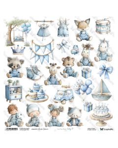 Papir za rezanje - Baby 10 - 30,5x30,5cm - 250g - ScrapAndMe
