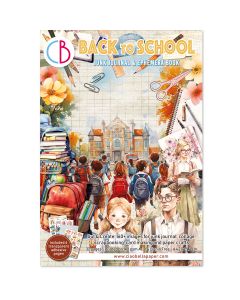 Junk Journal Ephemera Book - Back to School - A4 - 32 listov - 140g - Ciao Bella