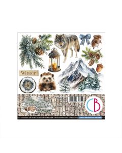Set dvostranskih papirjev - Forest Tales - fussy cut pad - 15x15cm - 24 listov - 190g - Ciao Bella