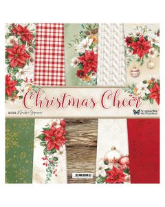 Set dvostranskih papirjev - Christmas Cheer - 30,5x30,5cm - 5 listov + naslovnica - 250g - ScrapAndMe