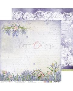Dvostranski papir - LAVENDER BLISS 04 - 30,5 x 30,5 cm - 250g