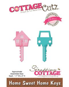 Rezalna šablona - Home Sweet Home Keys - CottageCutz