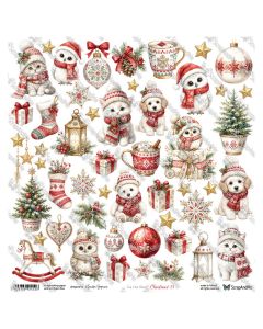 Papir za rezanje - Christmas 31 - 30,5x30,5cm - 250g - ScrapAndMe