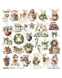 Papir za rezanje - Christmas 32 - 30,5x30,5cm - 250g - ScrapAndMe