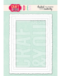 Rezalna šablona - Old Photo Frame - okvir za sliko - 14x10cm - Craft & You Design