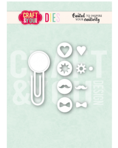 Rezalna šablona - Clip Set 1 - 4,7x2cm - Craft & You Design