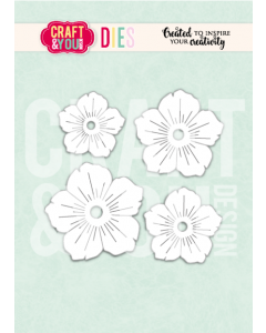 Rezalna šablona - Garden Flower 2 - rožica - 4,9x4,7cm največji izrez - Craft & You Design