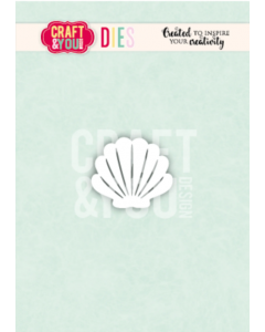 Rezalna šablona - Shell - školjka - 3,9x3,3cm - Craft & You Design