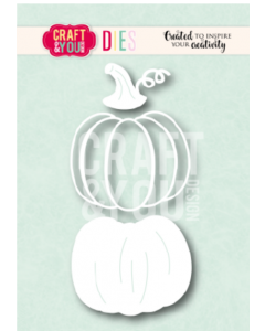 Rezalna šablona - Pumpkin - bučka - 5,7x8,4cm največji izrez - Craft & You Design
