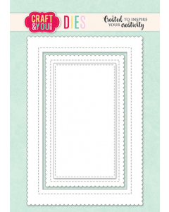 Rezalna šablona - Biscuit Photo Frame - okvirji - 16x14,1cm največji izrez - Craft & You Design
