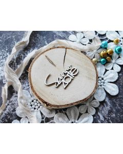 Laserski izrez - napis: Samo zate - 2 kos - Twoja Tekturka