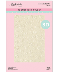 Embosirna srajčka 3D - Haberdashery Buttons - 14x21,60cm - Spellbinders