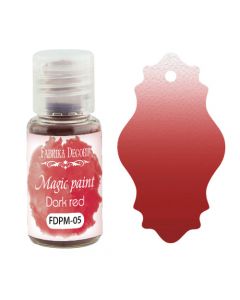 Suha barva - Magic Paint - Dark red - 15ml - Fabrika Decoru