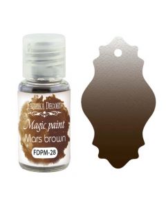 Suha barva - Magic Paint - Mars brown - 15ml - Fabrika Decoru