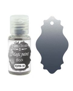 Suha barva - Magic Paint - Black - 15ml - Fabrika Decoru