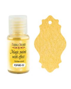 Suha barva z efektom - Magic paint with effect - Golden sand - 15ml - Fabrika Decoru
