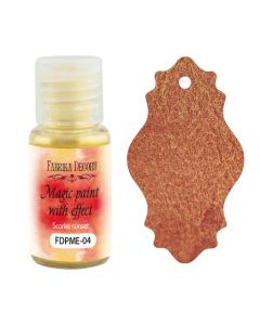Suha barva z efektom - Magic paint with effect - Scarlet sunset - 15ml - Fabrika Decoru