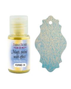 Suha barva z efektom - Magic paint with effect - Golden heavens - 15ml - Fabrika Decoru