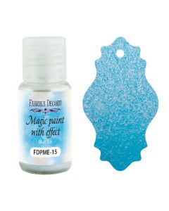 Suha barva z efektom - Magic paint with effect - Blue ice - 15ml - Fabrika Decoru