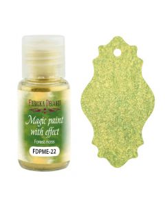 Suha barva z efektom - Magic paint with effect - Forest moss - 15ml - Fabrika Decoru