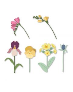 Rezalna šablona - Lovely Layers: Mini Spring Florals - Honey Bee Stamps