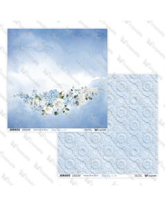 Dvostranski papir - Lovely Day in Blue 01/02 - 30,5x30,5cm - 250g - ScrapAndMe