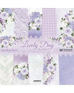 Set dvostranskih papirjev - Lovely Day in Violet - 30,5x30,5cm - 5 listov + naslovnica - 250g - ScrapAndMe