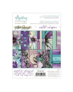 Set dvostranskih papirjev - Art Journal - Violet Whispers - 15,2x20,3cm - 24 listov - 250g - Mintay