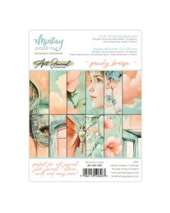 Set dvostranskih papirjev - Art Journal - Peachy Breeze - 15,2x20,3cm - 24 listov - 250g - Mintay