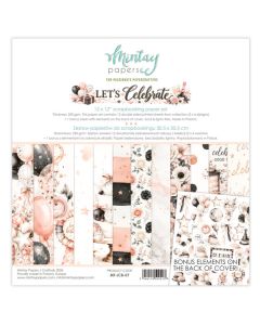 Set dvostranskih papirjev - Let's Celebrate - 30,5x30,5cm - 12 listov + bonus - 250g - Mintay