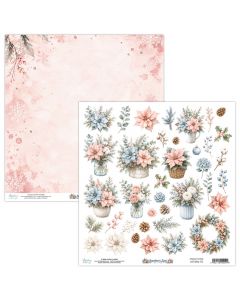 Dvostranski papir - Snowberry Lane 10 - 30,5x30,5cm - 1 list - 250g - Mintay
