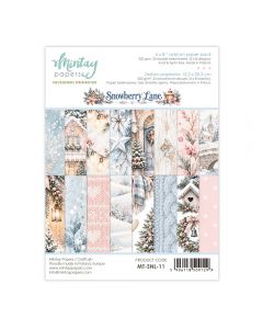 Set dvostranskih papirjev - Snowberry Lane - 15,2x20,3cm - 24 listov - 250g - Mintay