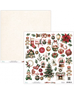 Dvostranski papir - Season of Joy 09 - 30,5x30,5cm - 1 list - 250g - Mintay