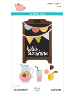 Rezalna šablona - Pink Lemonade Stand - 8,9x13,3cm največji izrez - Spellbinders