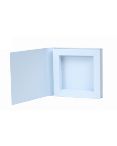 Osnova za shadow box - 15x15x2,5cm - modra - 300g - 1 kos - Rzeczy