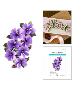 Rezalna šablona - Vinca - 3,8x2,5cm cvet - Spellbinders
