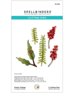 Rezalna šablona - Poetic Foliage - Spellbinders