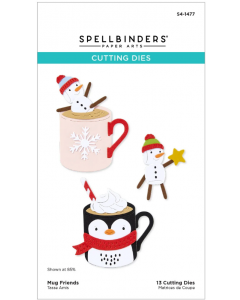 Rezalna šablona - Mug Friends - 6,4x7,1cm skodelica - Spellbinders