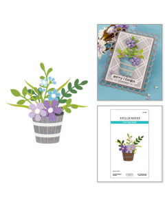 Rezalna šablona - Garden Planter - 8,10x7,80cm sestavljen motiv - Spellbinders