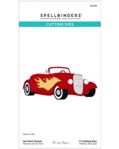 Rezalna šablona - Hot Rod Flames - 12x5,3cm - Spellbinders